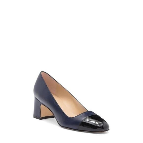 Stuart Weitzman Milla Blue Patent Leather Pumps Women’s Size 8 Heel Classic Shoe - Picture 12 of 12